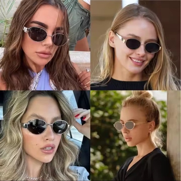 Retro Oval Sunglasses for Men & Women Trendy Sun Glasses Classic Unisex Shades - Picture 7 of 11